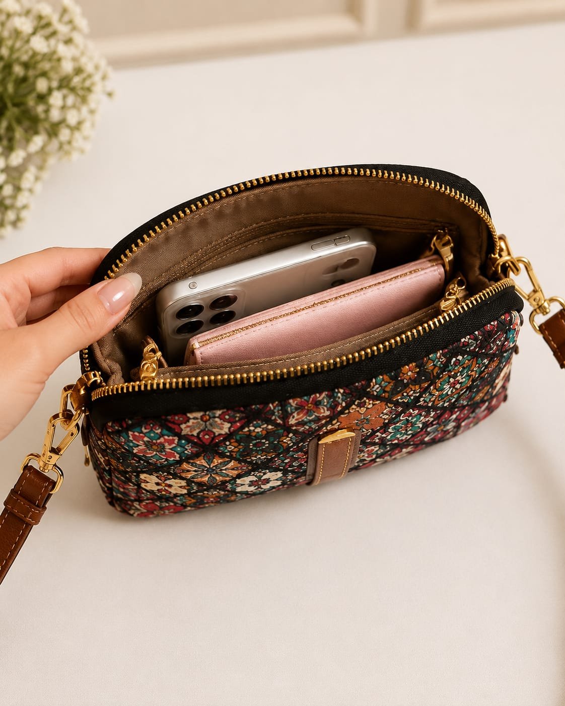 Bonofie Jute Sling Bag - View 3